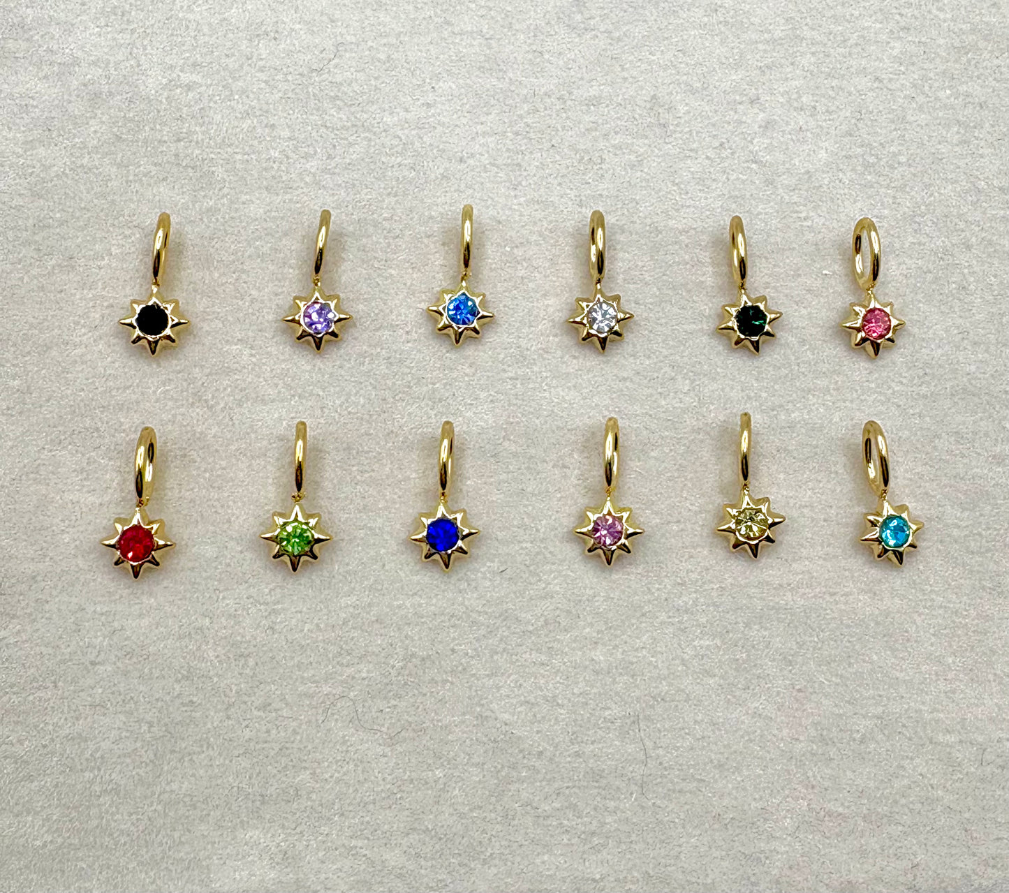 Star Birthstone Charm